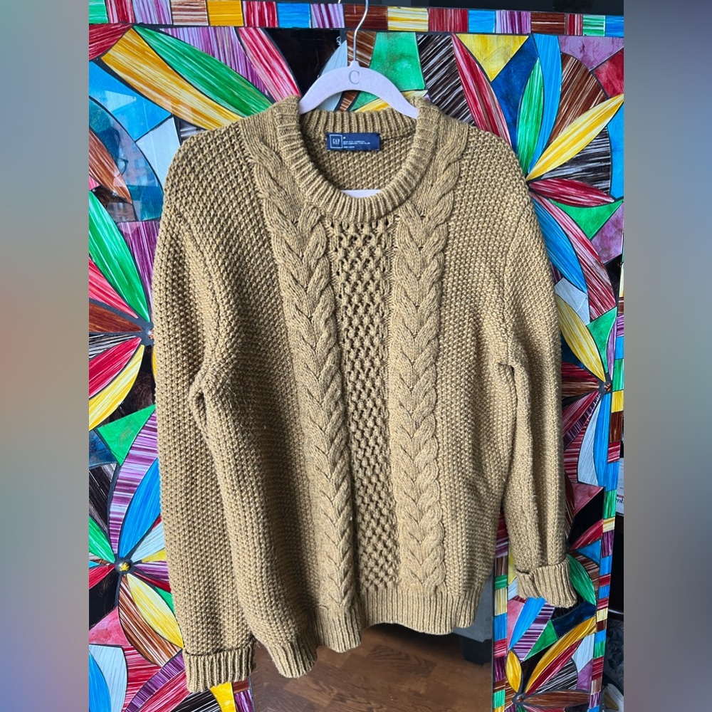 Camel wool and nylon sweater ✨